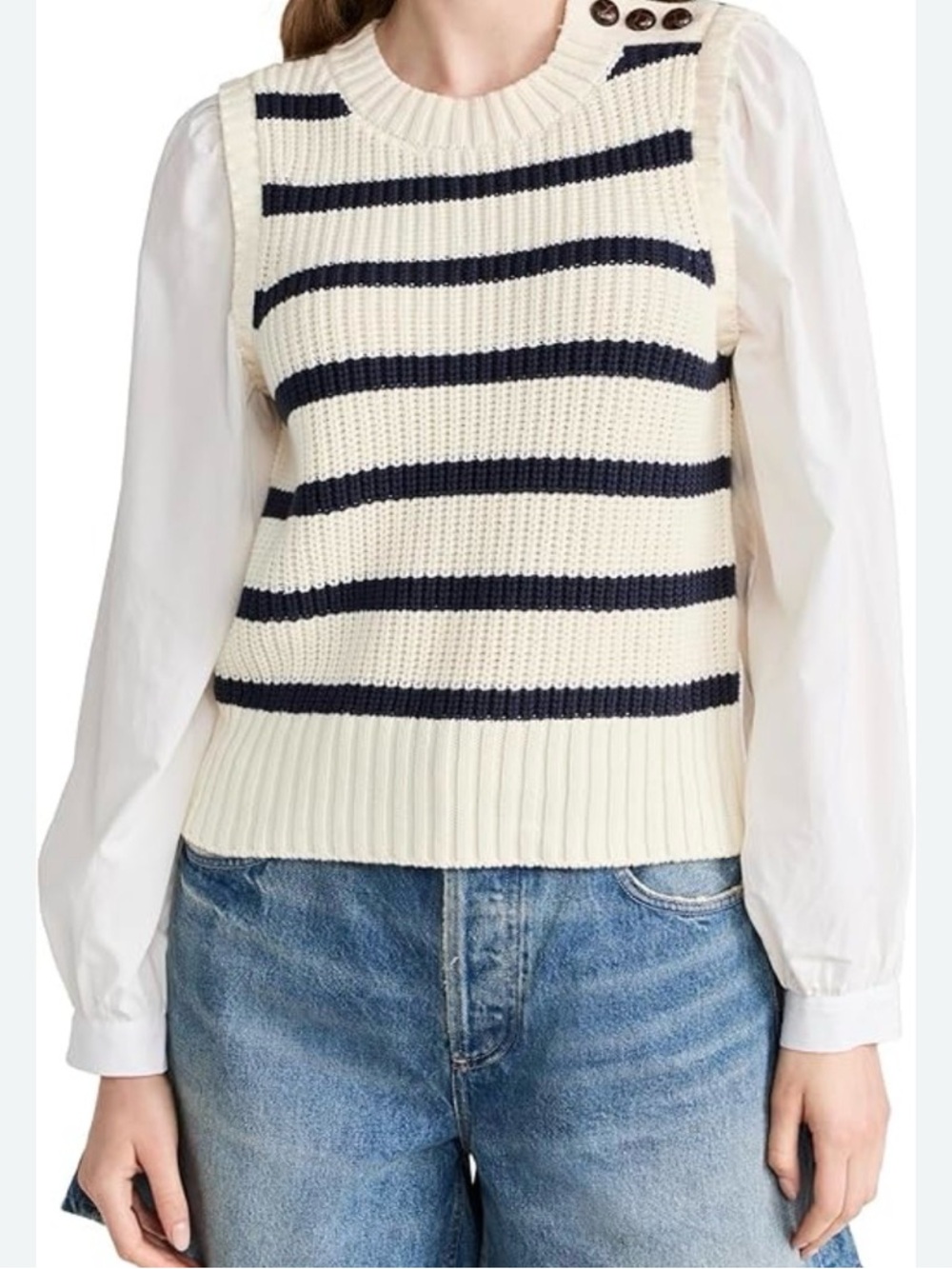 RAILS Bambi mixed media sweater